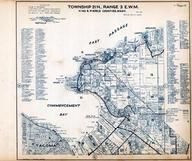 Page 022 - Township 21 N., Range 3 E., Tacoma, Commencement Bay, Dash Point, Woodstock, Lakota, Adelaide, East Passage, Pierce County 1951